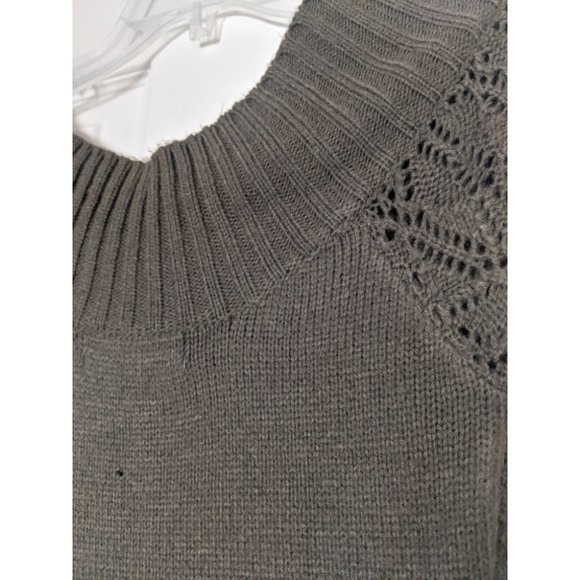 S Olive Green Knit Sweater Dress - Picture 5 of 10